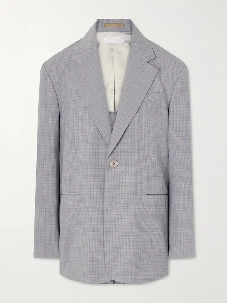 OUR LEGACY Industry Checked Grain de Poudre Blazer