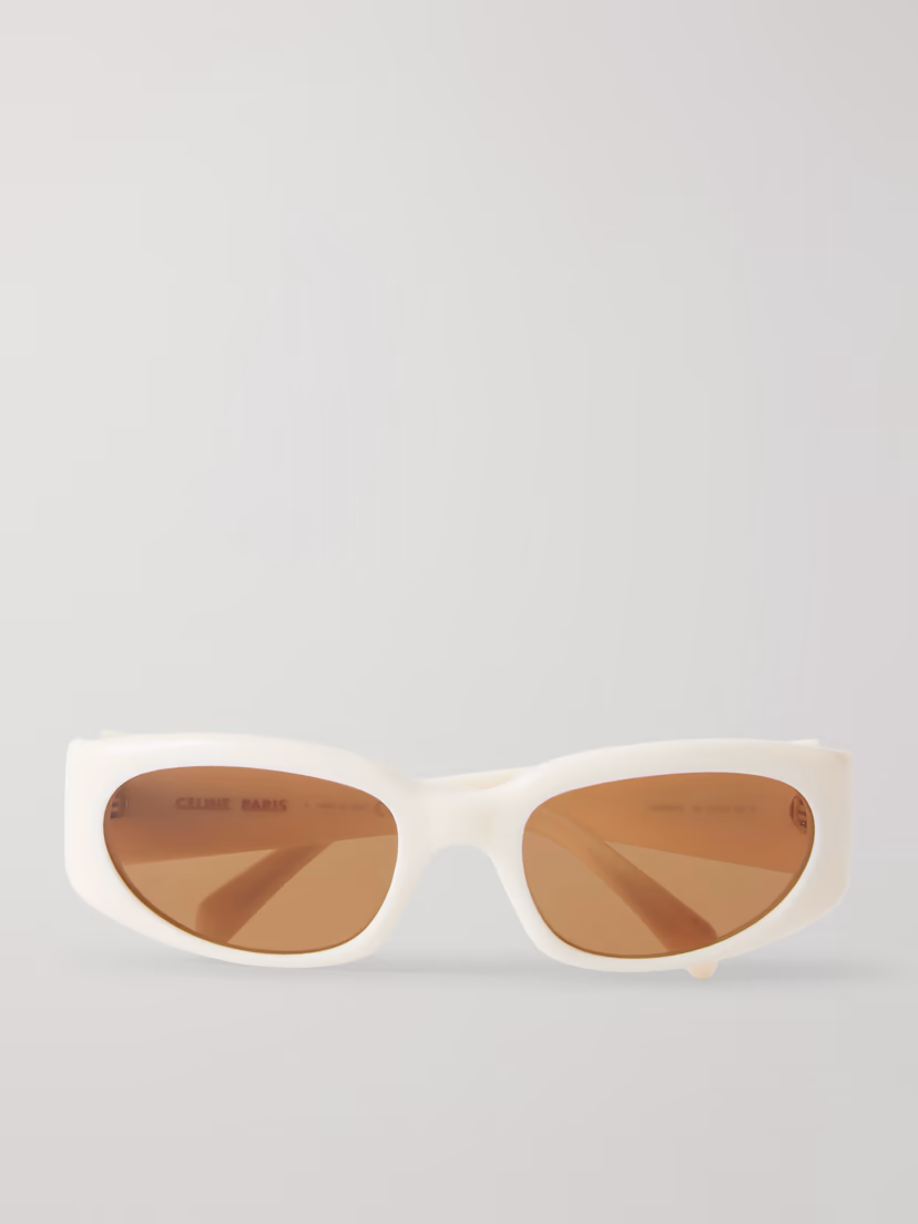 CELINE EYEWEAR Journey round-frame acetate sunglasses