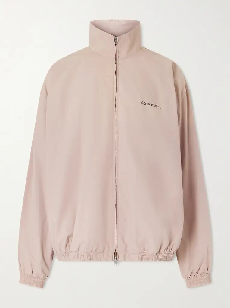 ACNE STUDIOS Olando Logo-Print Cotton-Poplin Jacket