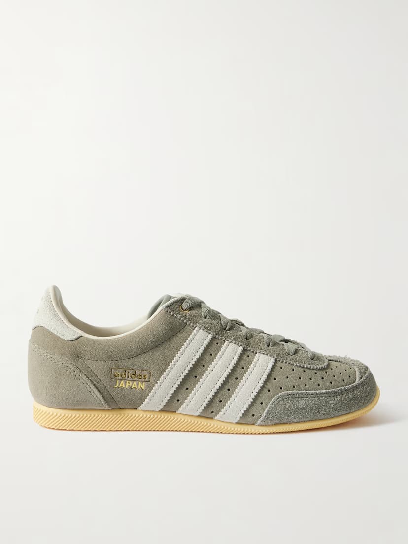 ADIDAS ORIGINALS Japan W perforated suede sneakers