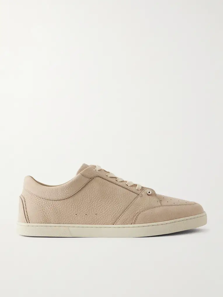 CHRISTIAN LOUBOUTIN Chambelisneak Embellished Nubuck Sneakers