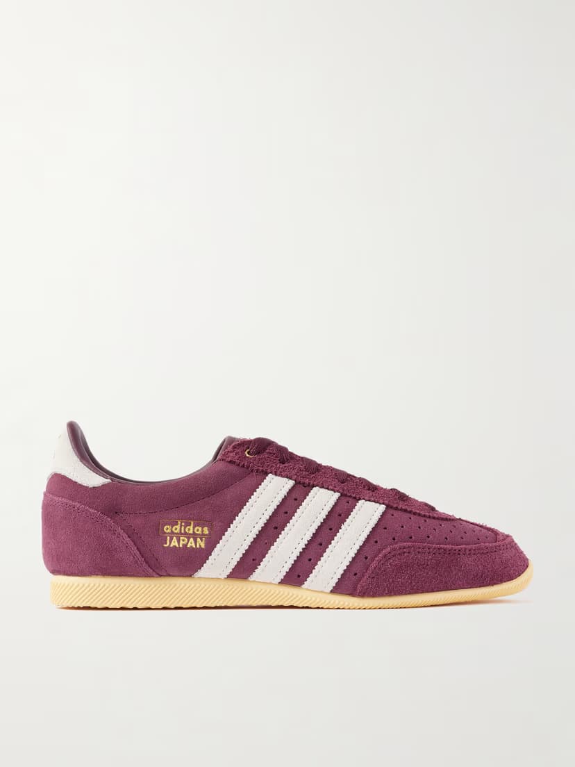 ADIDAS ORIGINALS Japan leather-trimmed suede sneakers
