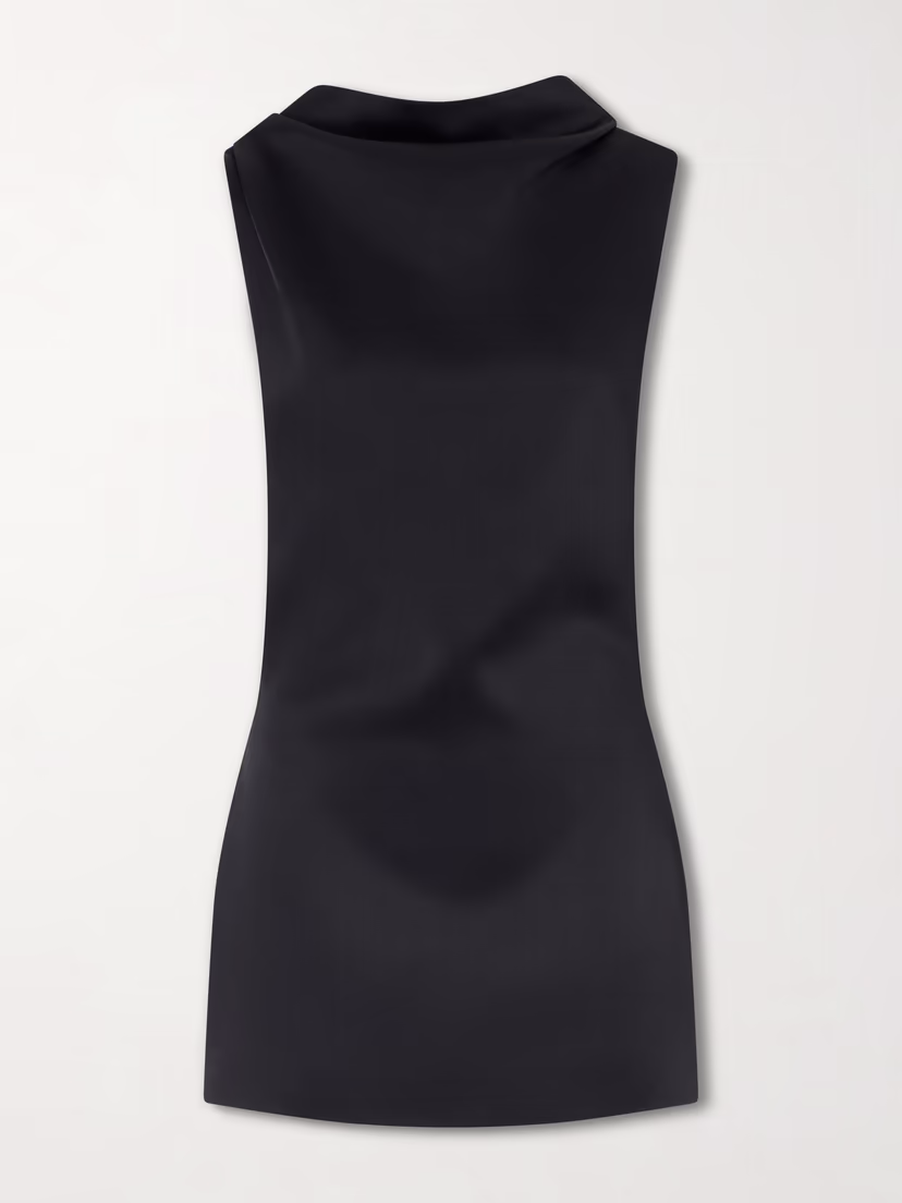 KHAITE Astor crepe mini dress