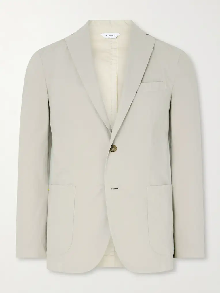 BOGLIOLI Kei Cotton-Blend Suit Jacket