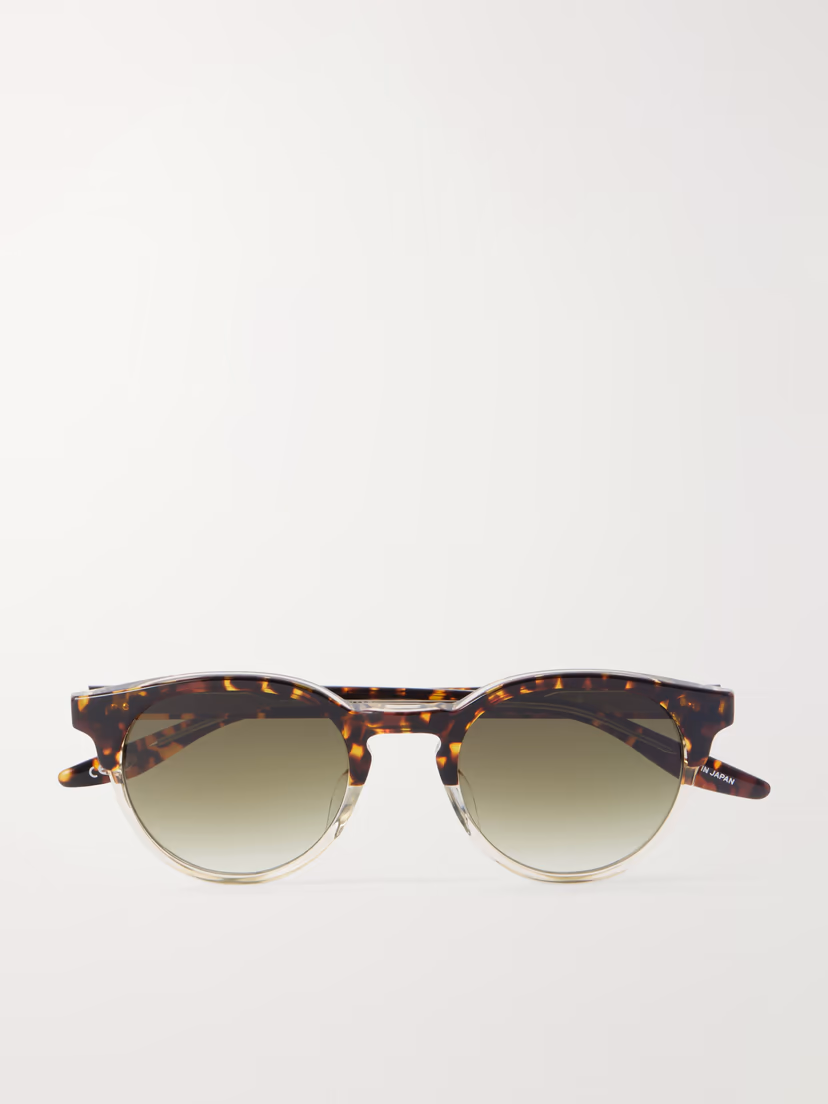 BARTON PERREIRA Beckford Sun round-frame tortoiseshell acetate sunglasses