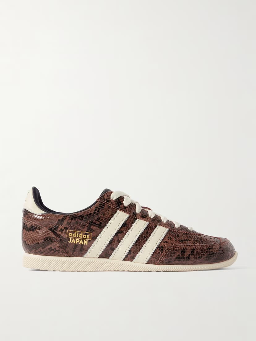 ADIDAS ORIGINALS Japan snake-effect leather sneakers