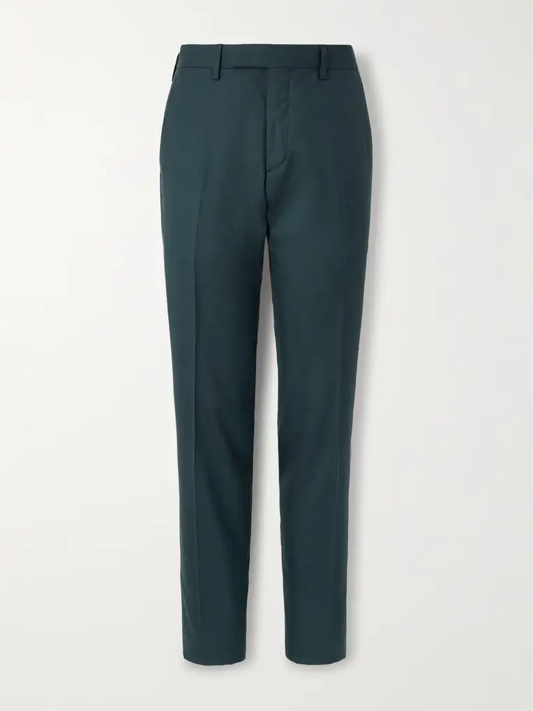 MR P. Slim-Leg Wool and Silk-Blend Suit Trousers