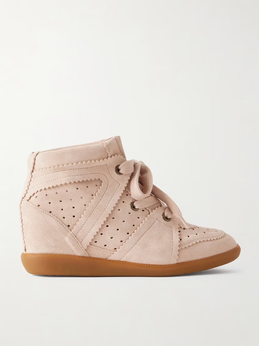 ISABEL MARANT Bobby suede wedge sneakers