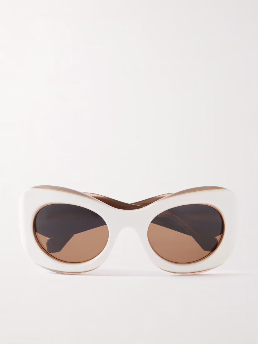 LOEWE EYEWEAR + Paula's Ibiza rounded-frame acetate sunglasses