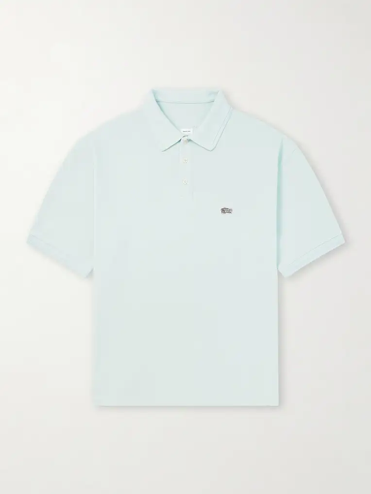 VISVIM Mondo Logo-Embroidered Cotton-Piqué Polo Shirt