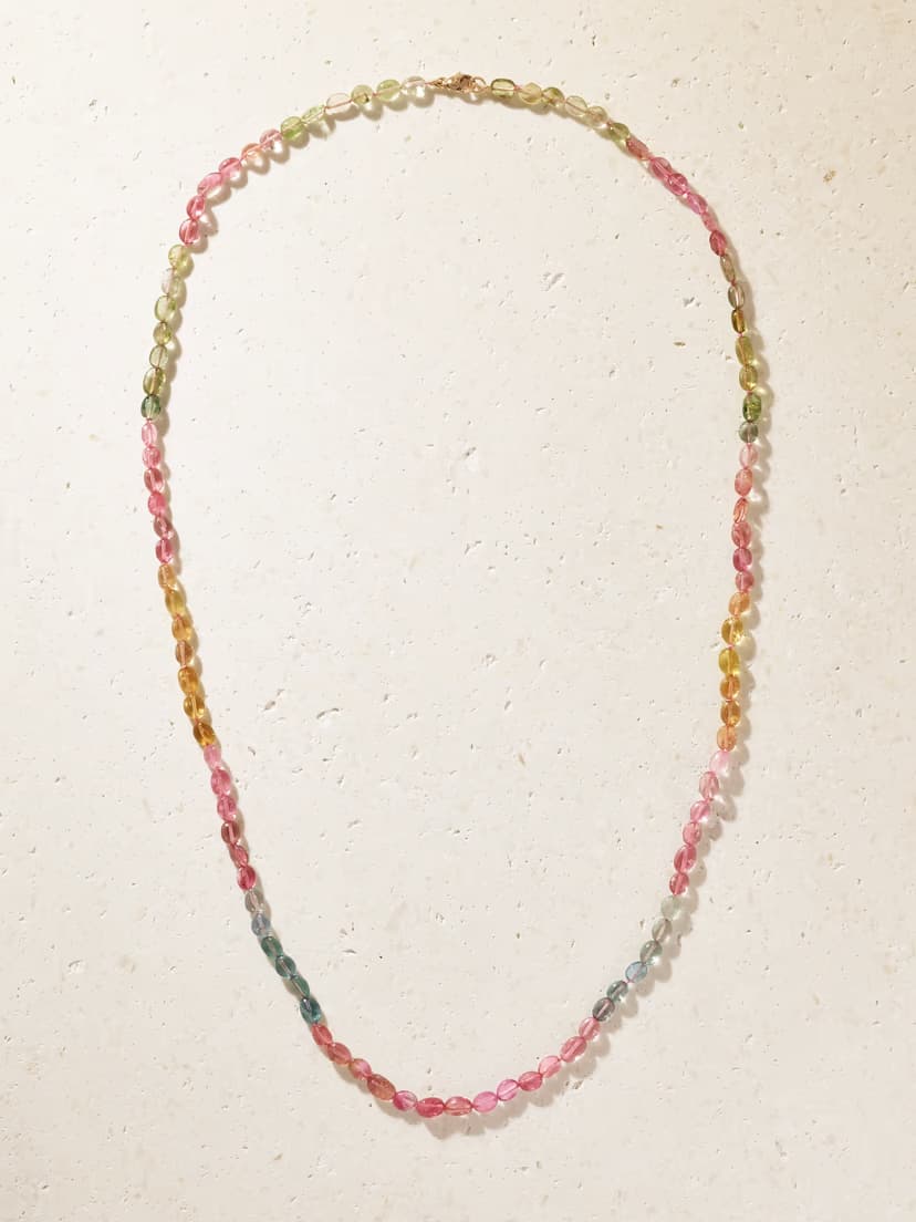 JIA JIA Arizona Candy 14-karat gold tourmaline necklace