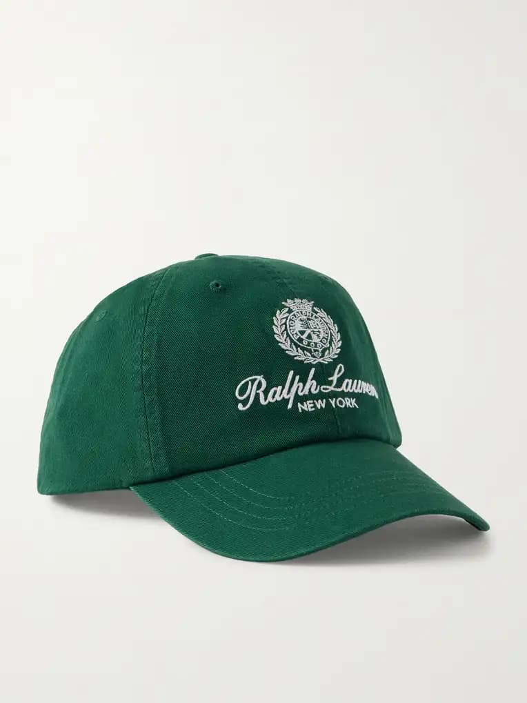 POLO RALPH LAUREN Embroidered Cotton-Twill Baseball Cap