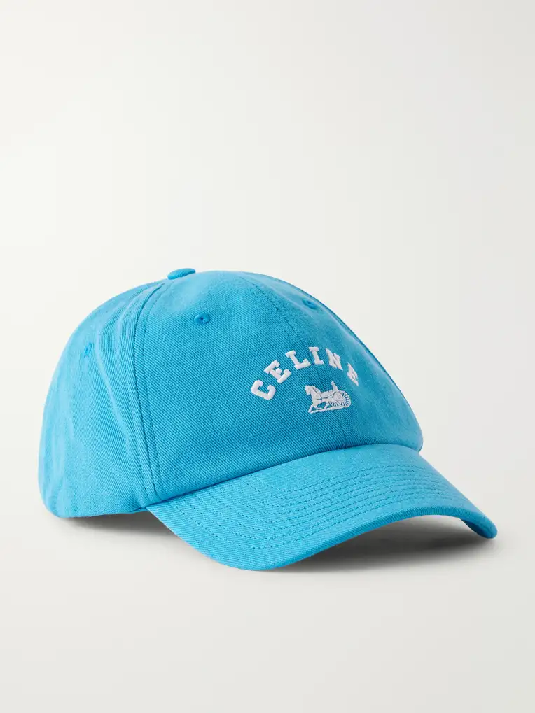 CELINE Richelieu Logo-Embroidered Cotton-Twill Baseball Cap