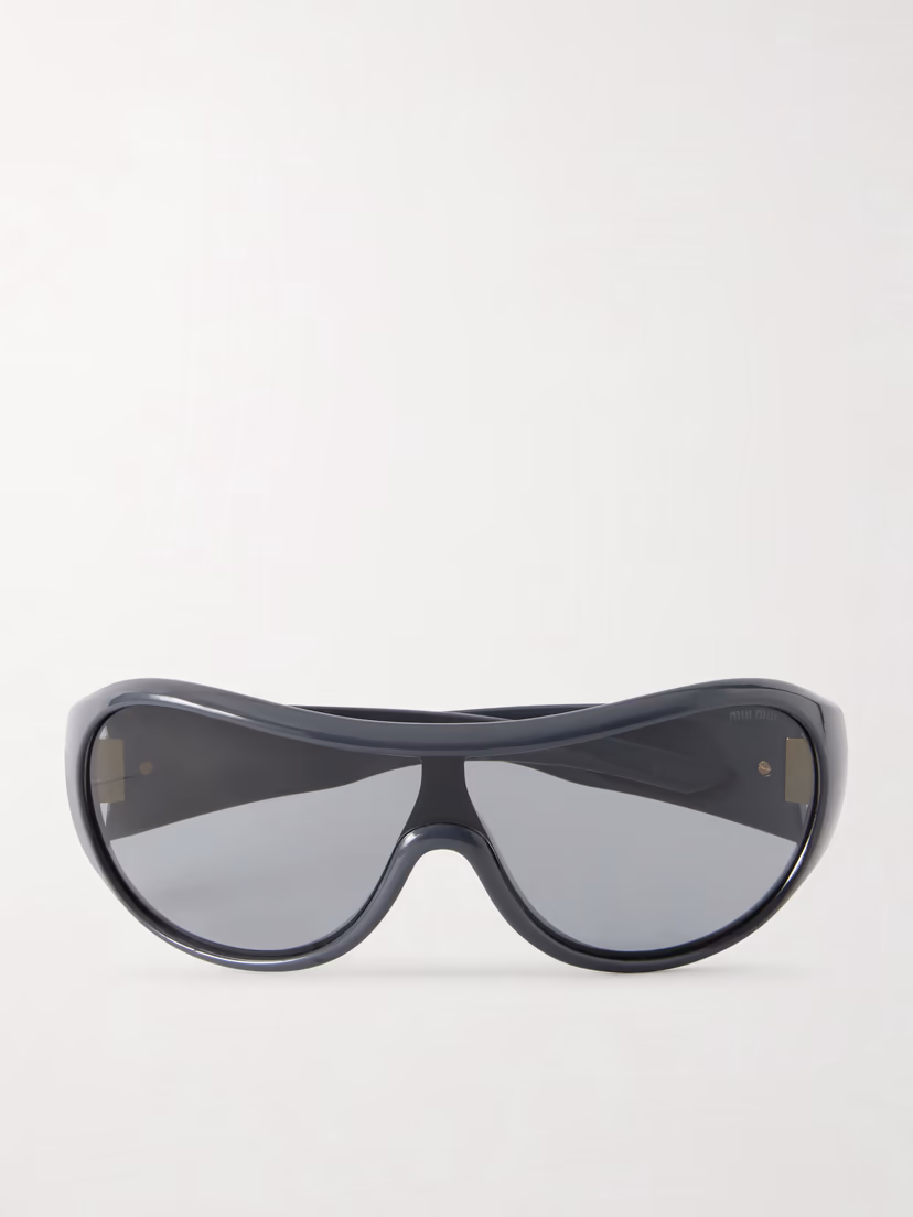 MIU MIU Rounded-frame acetate sunglasses