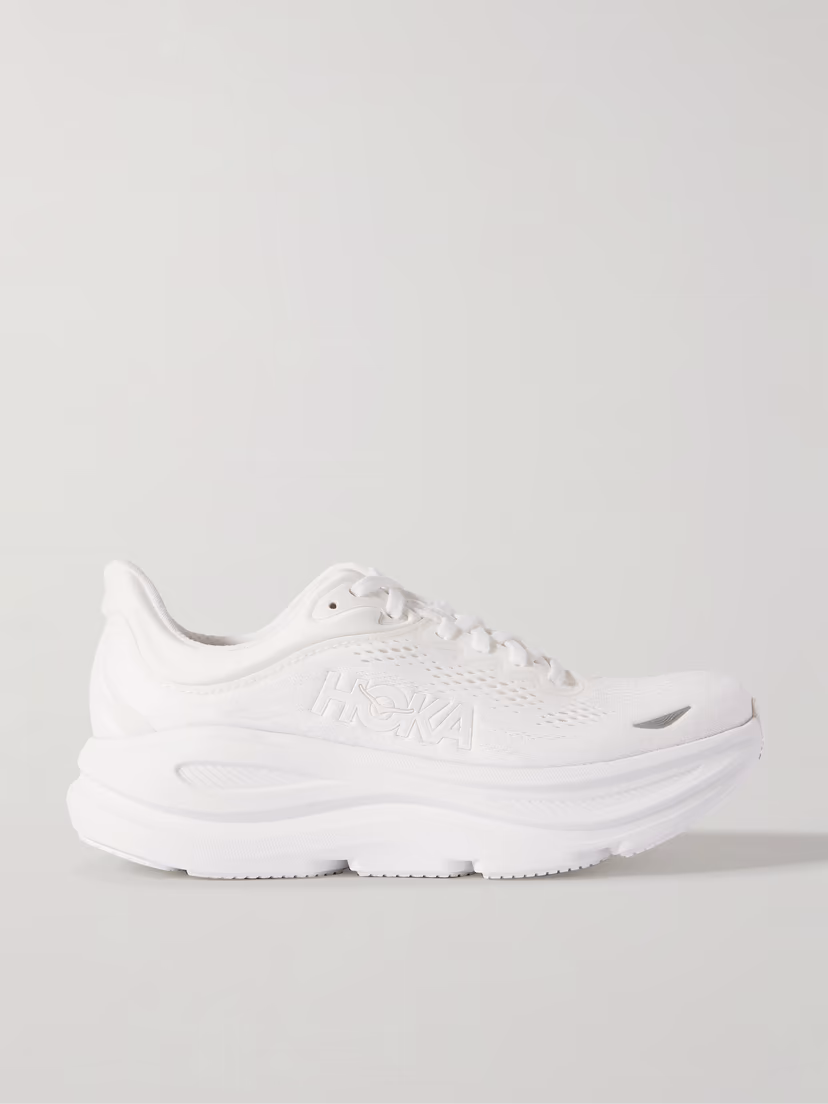 HOKA ONE ONE Bondi 9 rubber-trimmed mesh sneakers