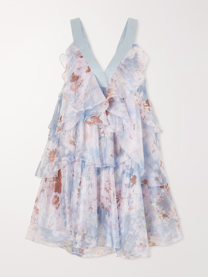 AJE. Athena floral-print organza mini dress