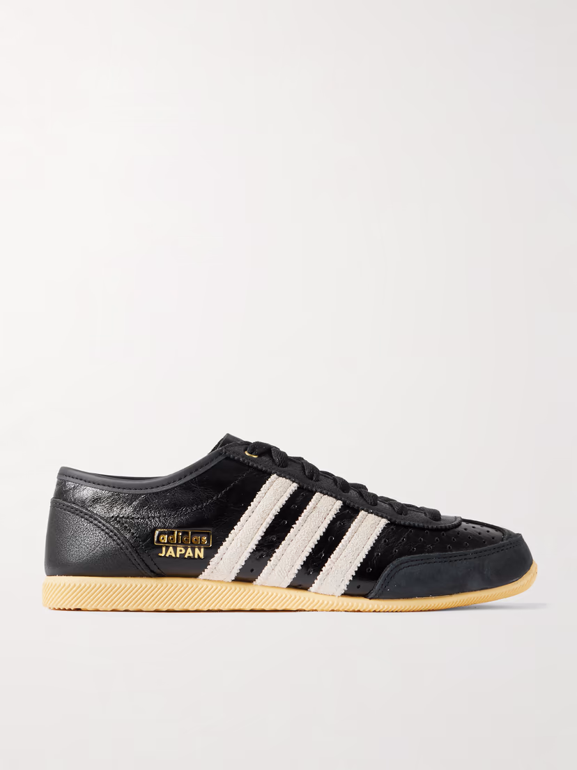 ADIDAS ORIGINALS Japan Decon suede-trimmed leather sneakers