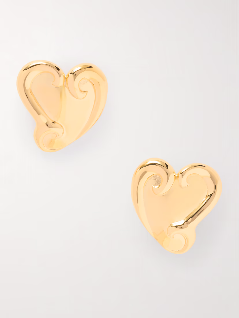 OSCAR DE LA RENTA Gold-tone earrings