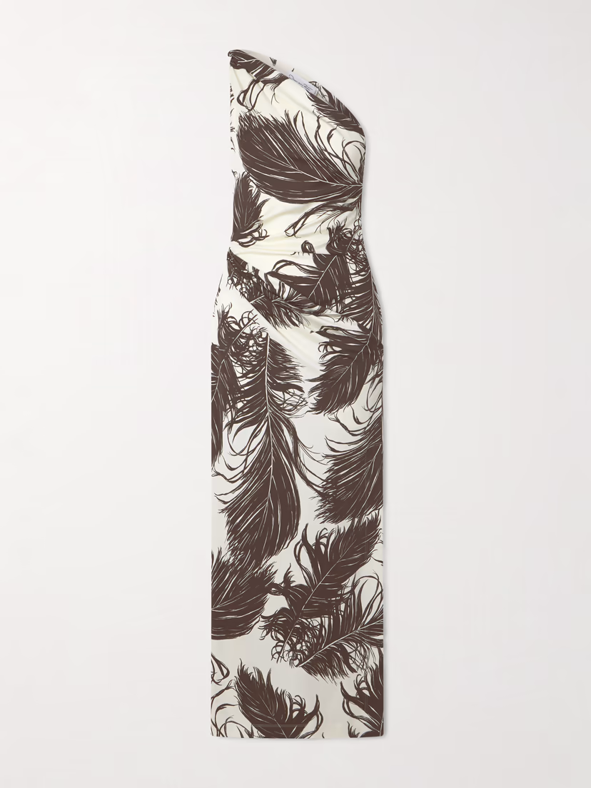 OSCAR DE LA RENTA Milano printed jersey gown