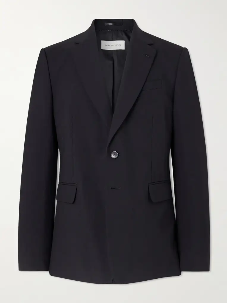 DRIES VAN NOTEN Wool and Mohair-Blend Blazer