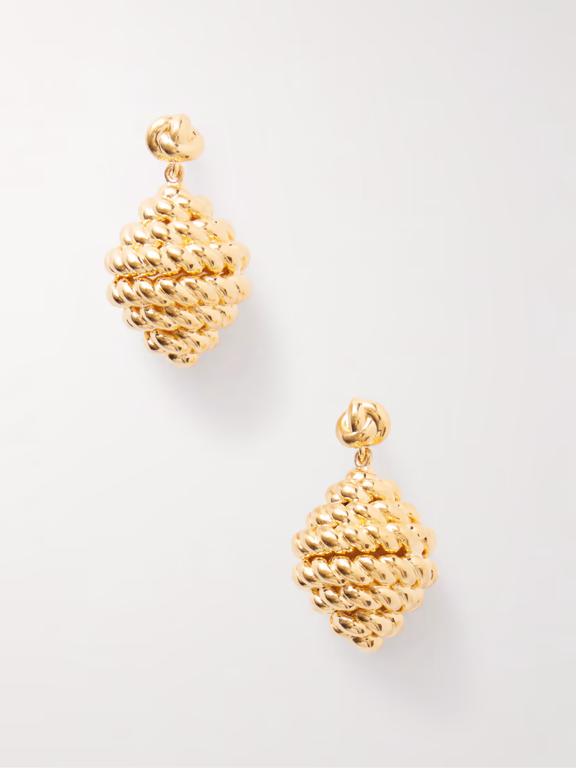 TOTEME Rope gold-plated earrings