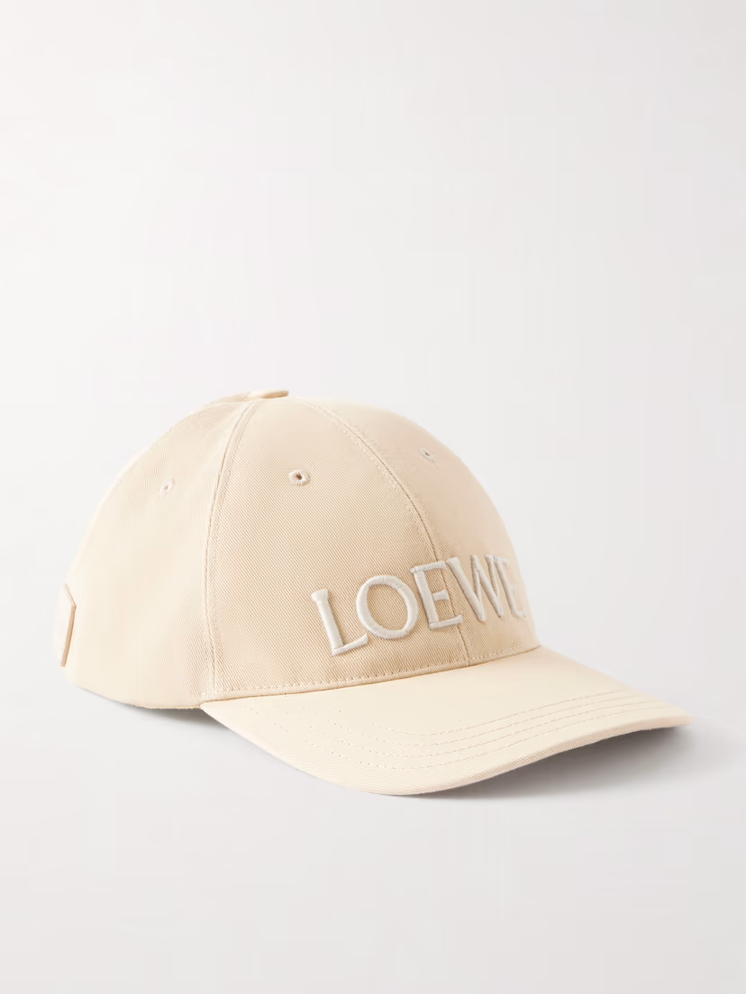 LOEWE + Paula's Ibiza embroidered cotton-twill baseball cap