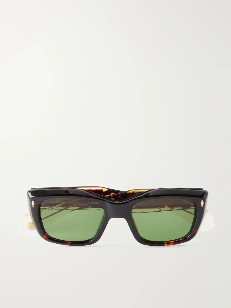 JACQUES MARIE MAGE Corniche Square-Frame Acetate Sunglasses