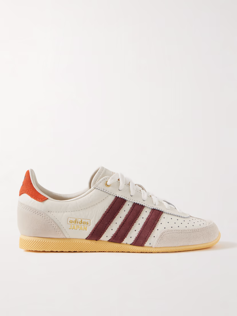ADIDAS ORIGINALS Japan suede-trimmed leather sneakers