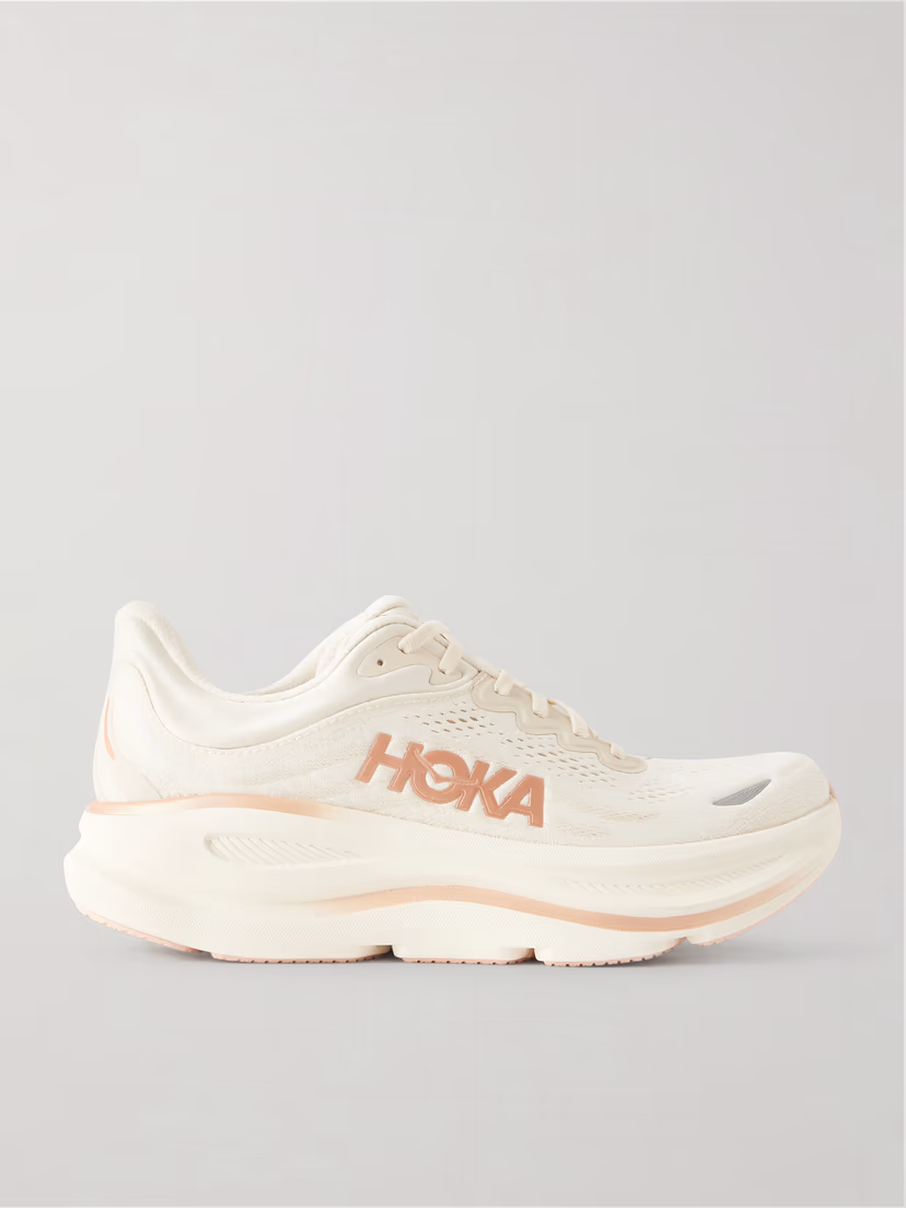 HOKA ONE ONE Bondi 9 rubber-trimmed mesh sneakers