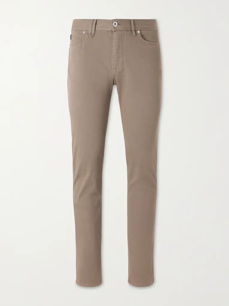 BRIONI Meribel Straight-Leg Cotton-Blend Trousers
