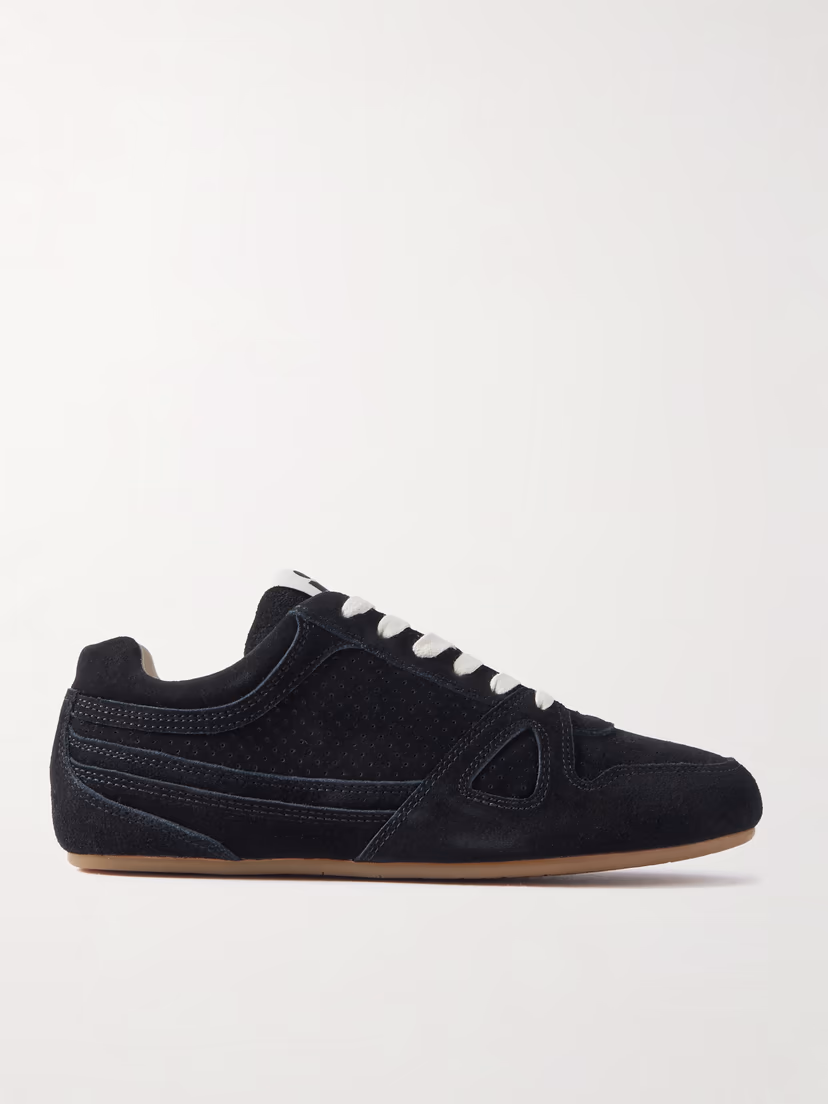 ISABEL MARANT Senny perforated suede sneakers