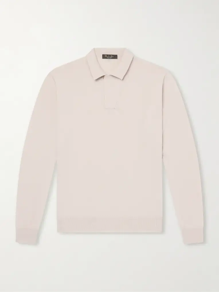LORO PIANA Sergio Cashmere Polo Sweater