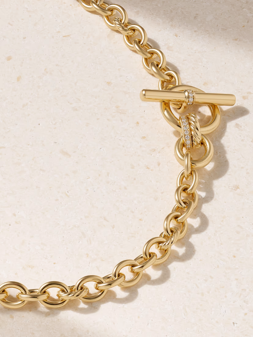 DAVID YURMAN DY Mercer® 18-karat gold diamond necklace