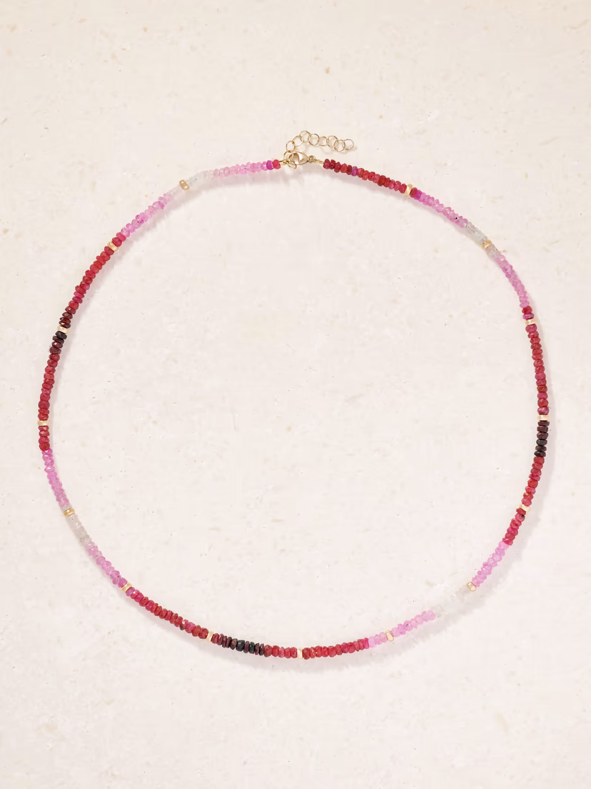 JIA JIA Arizona 14-karat gold ruby necklace