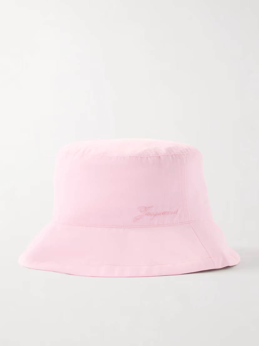 JACQUEMUS Le Bob Baluchon embroidered shell bucket hat
