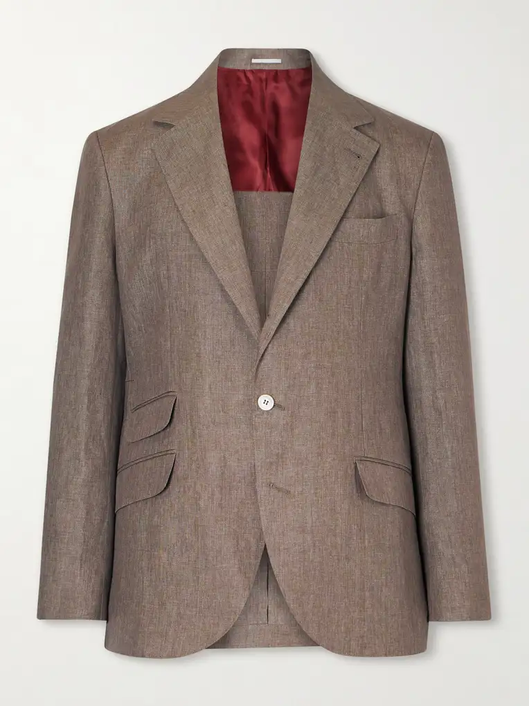 BRUNELLO CUCINELLI Linen Suit Jacket