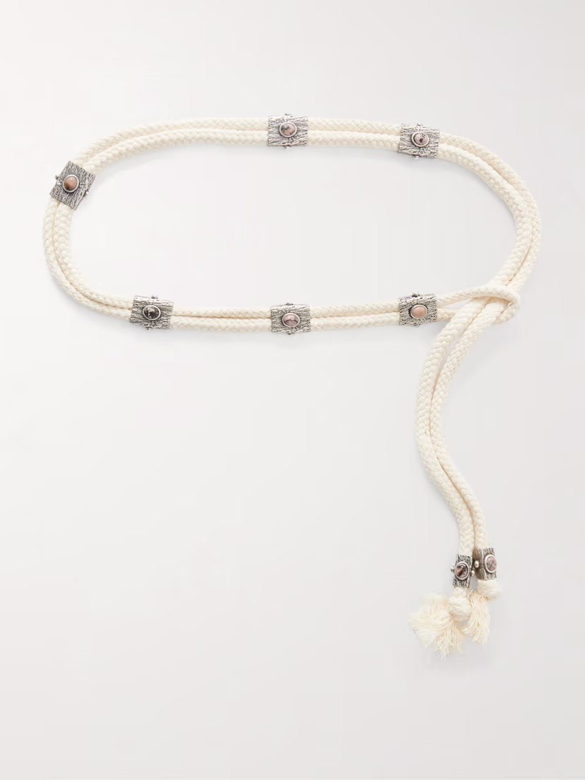 ISABEL MARANT Aleea embellished tasseled cord belt