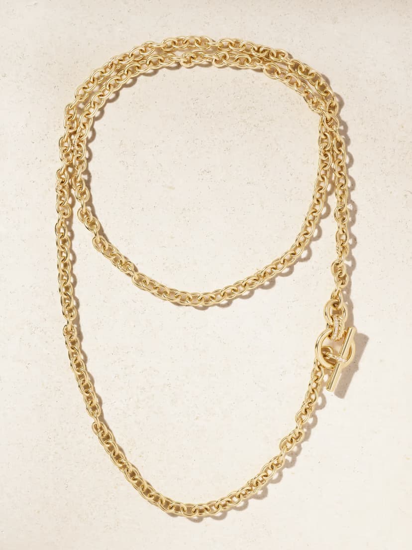 DAVID YURMAN DY Mercer® 18-karat gold diamond necklace