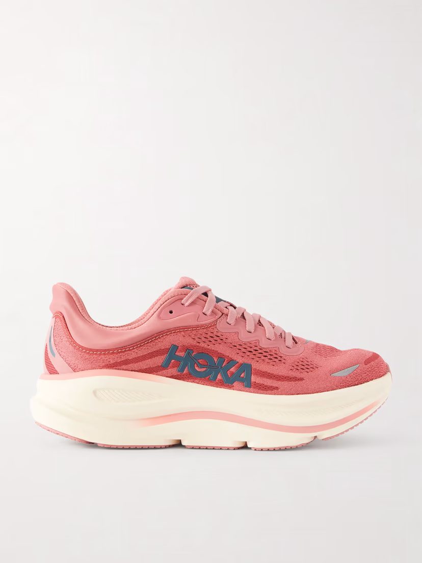HOKA ONE ONE Bondi 9 rubber-trimmed mesh sneakers