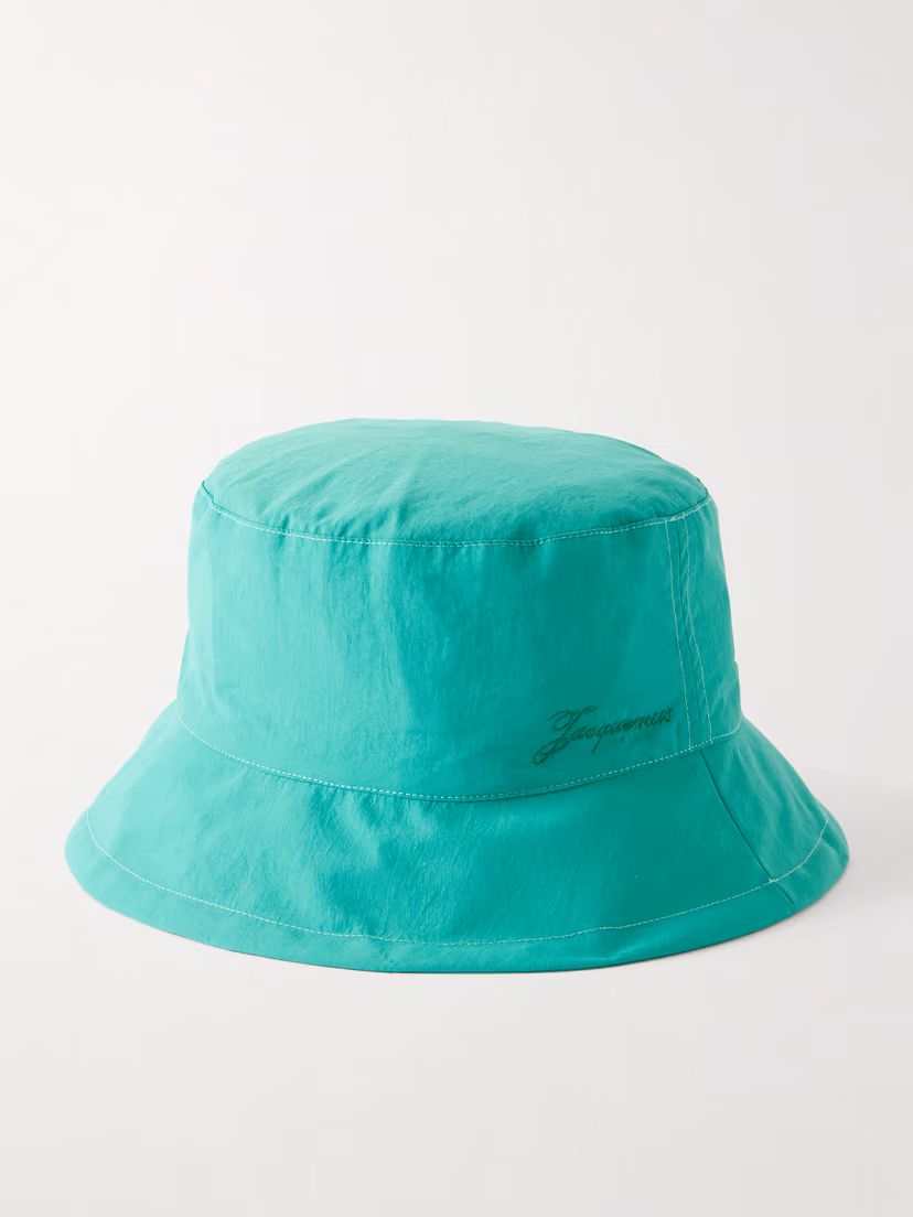 JACQUEMUS Le Bob Baluchon embroidered shell bucket hat