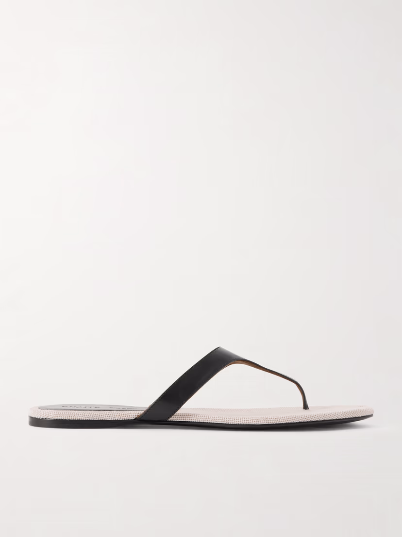 KHAITE Archer leather sandals