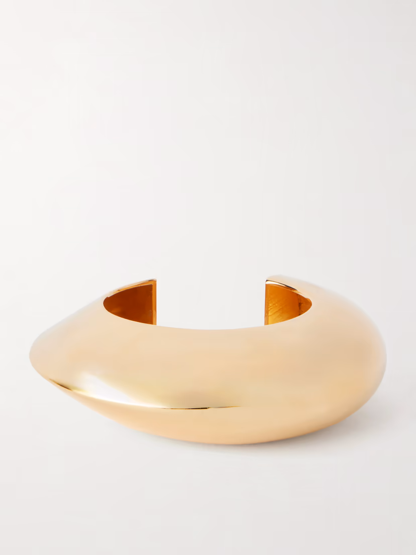 ALAÏA Edge gold-plated cuff