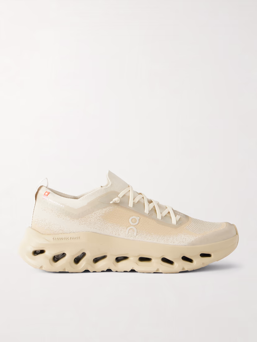 ON + Zendaya Cloudtilt Moon stretch recycled-knit sneakers
