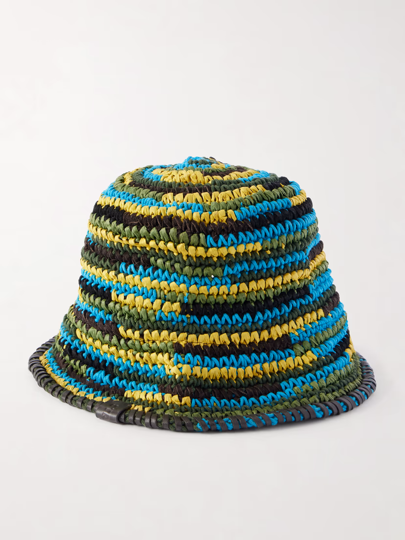 STAUD Meyers raffia bucket hat