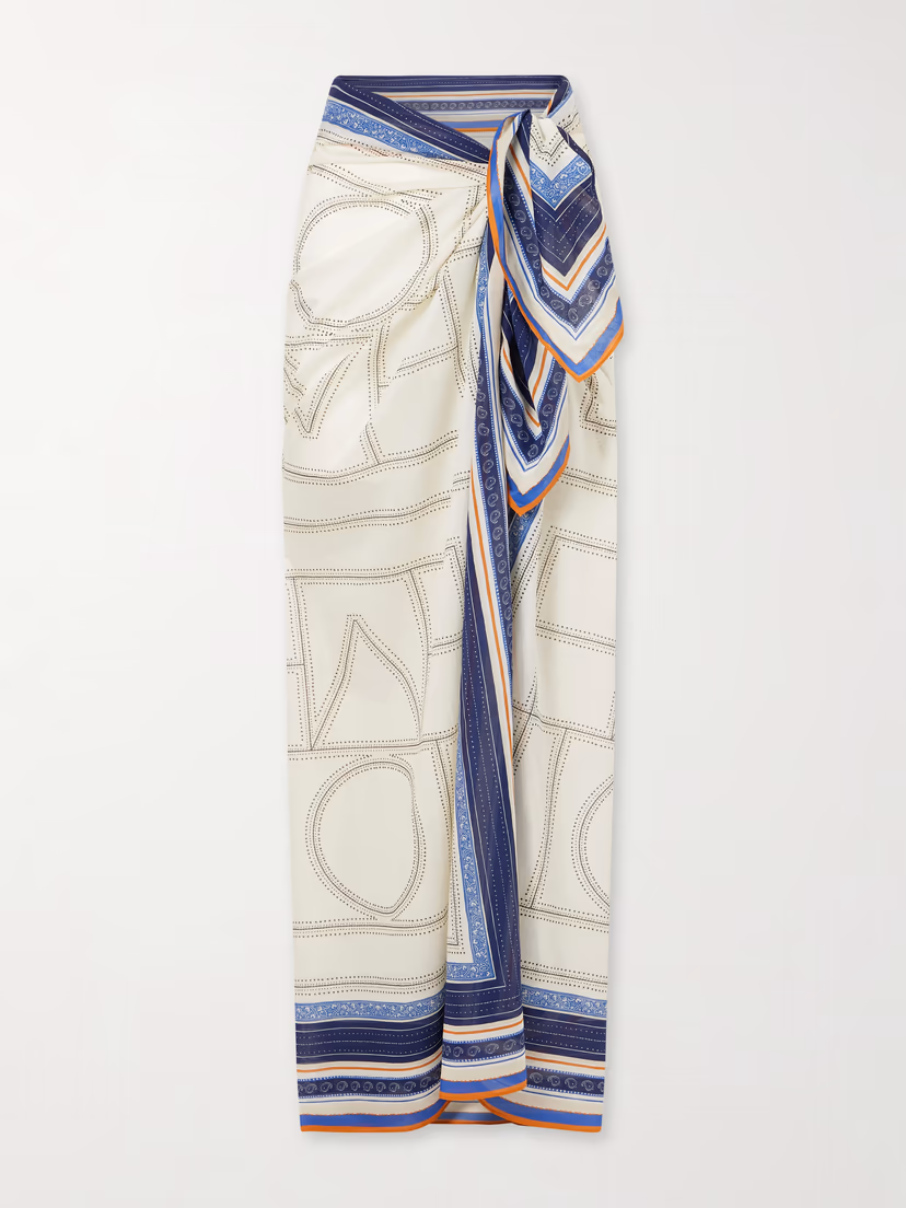 TOTEME Collector organic cotton and lyocell-blend pareo