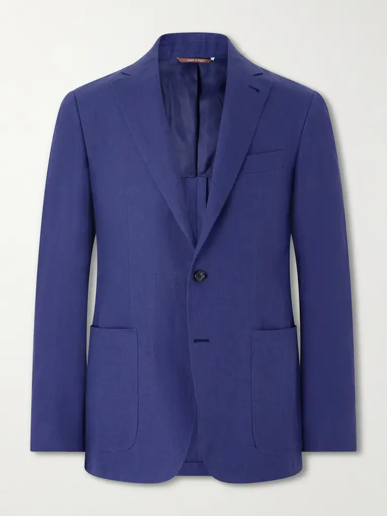 CANALI Kei Linen Suit Jacket