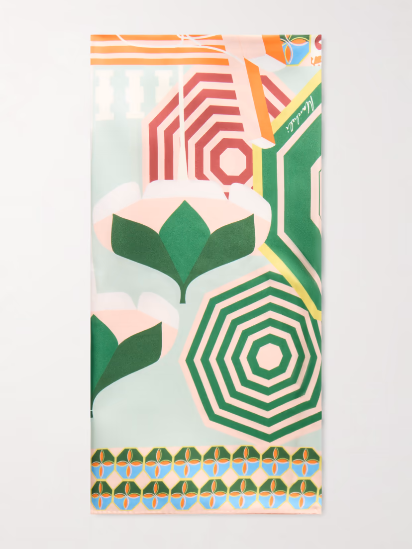 CRISTIANO MARCHELI Alessandra printed silk-twill scarf