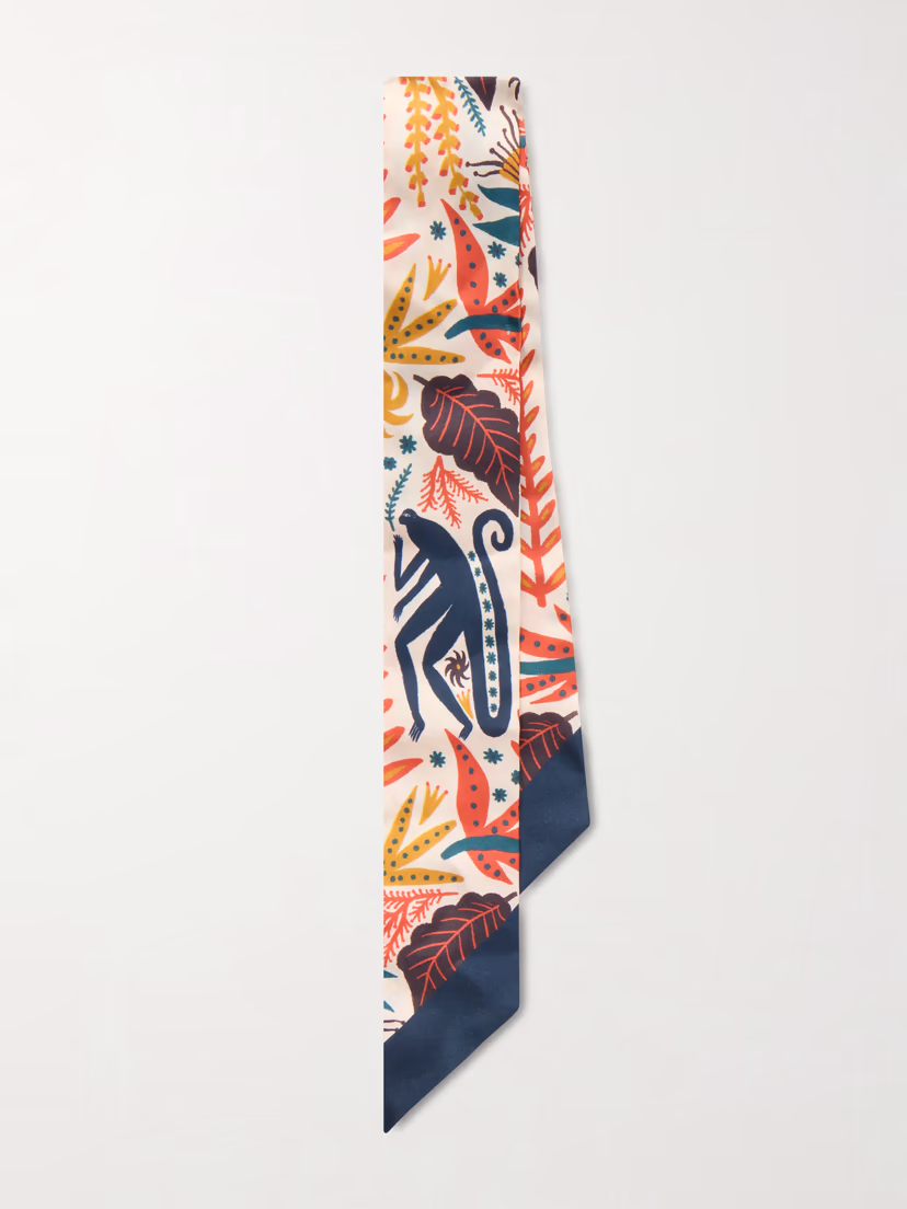 ETRO Paisleyna printed silk scarf