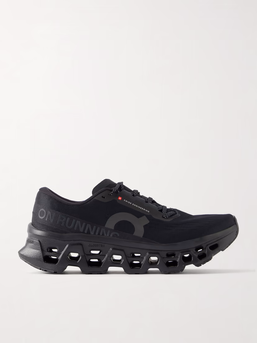 ON Cloudmonster 3 rubber-trimmed mesh sneakers