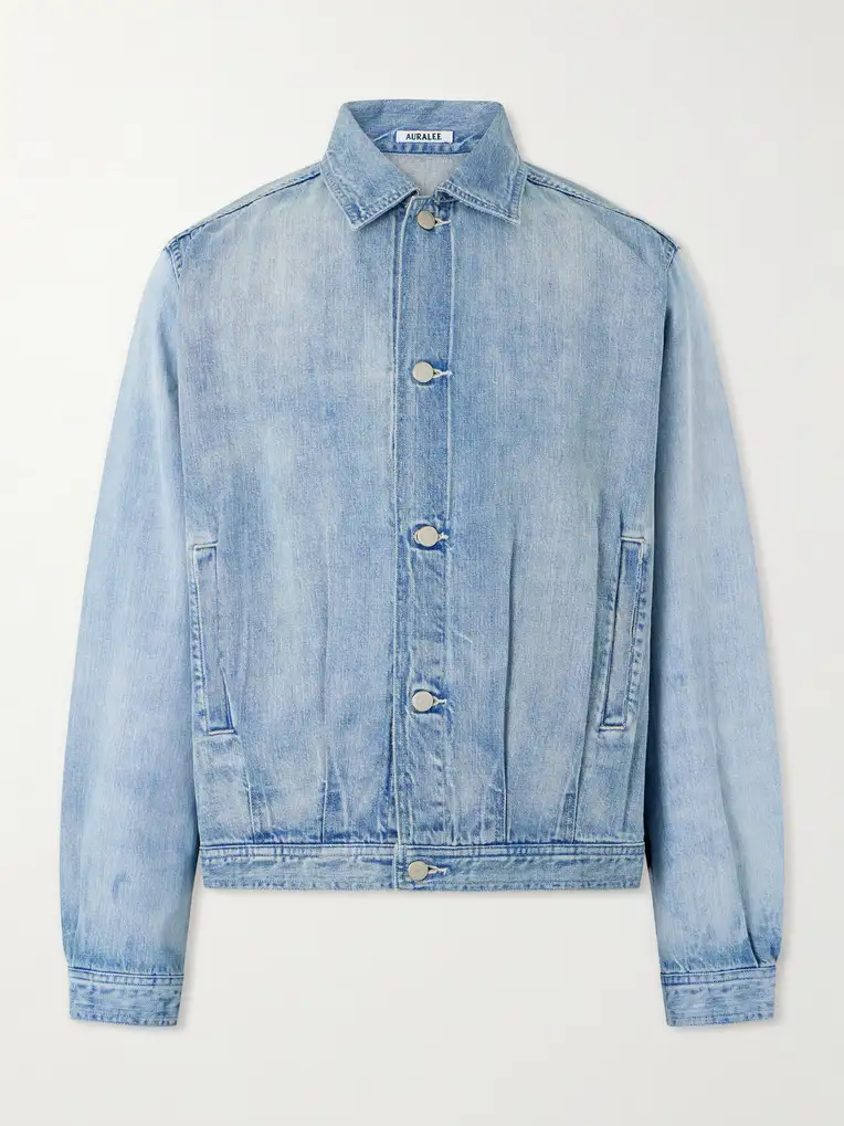 AURALEE Faded Denim Jacket